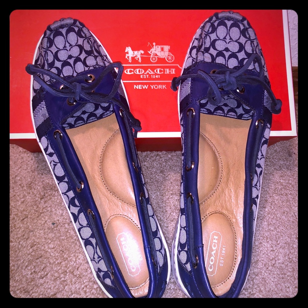 Navy COACH SHOES! Size 10!